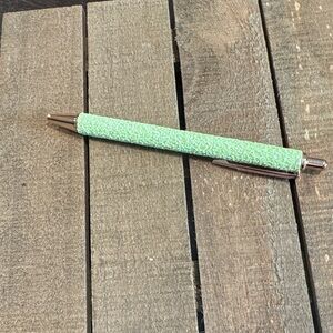 Lime green glitter pen